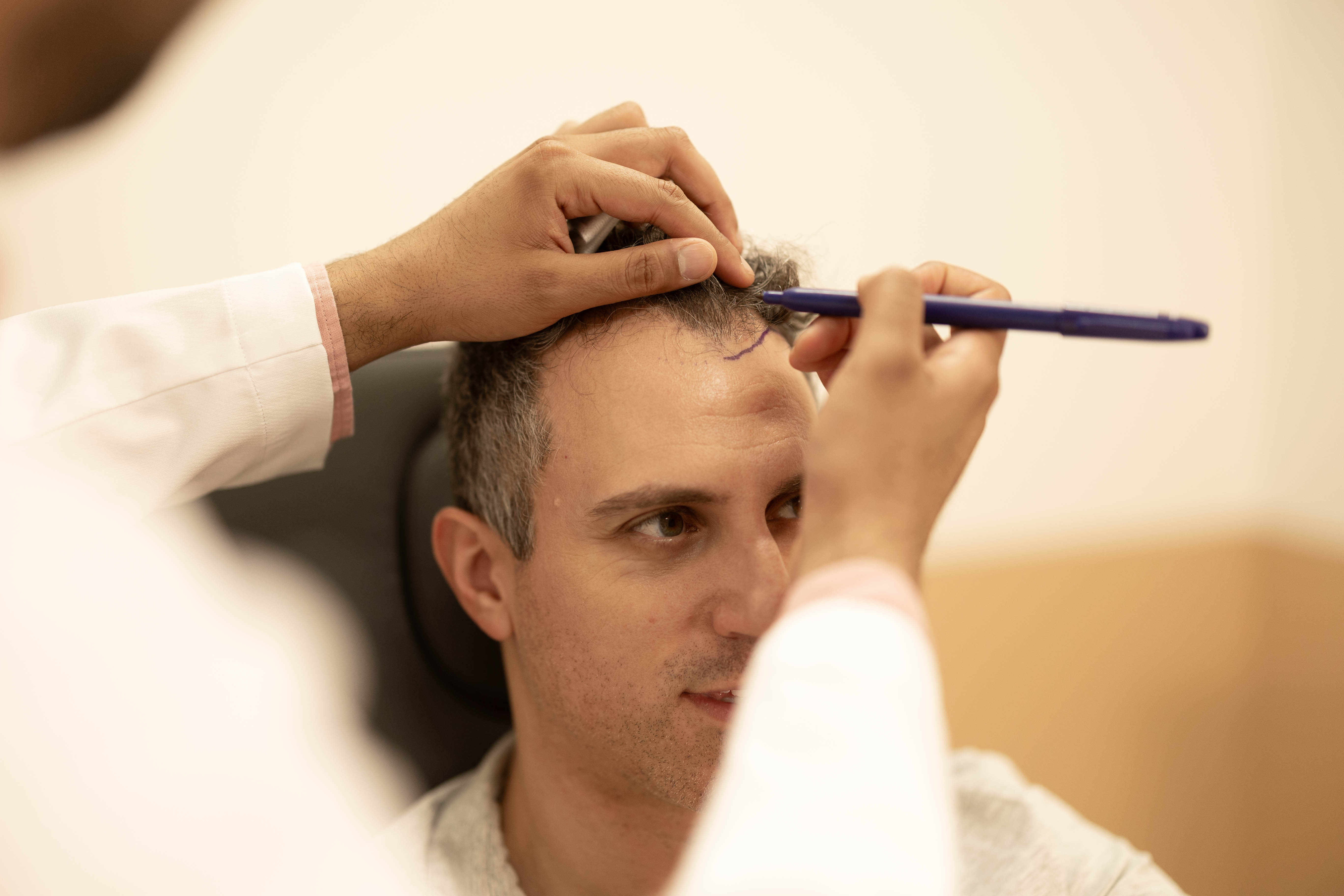 Hair restoration candidate consultation